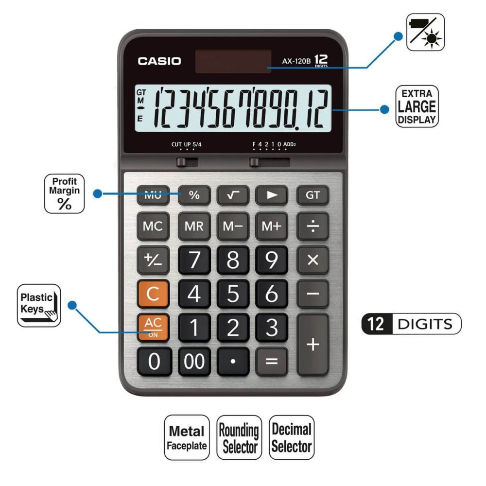 Calculadora De Escritorio Casio AX-120B