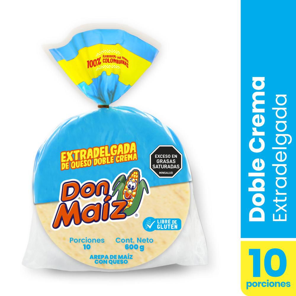 AREPA DON MAIZ 10U 600G DO/CREM EX/DEL