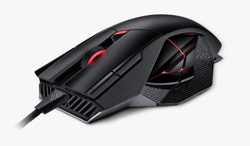 Mouse Gaming Inalámbrico Asus ROG Spatha X | 12 Botones Programables + Carga Inalámbrica | ¡Oferta por Empaque!