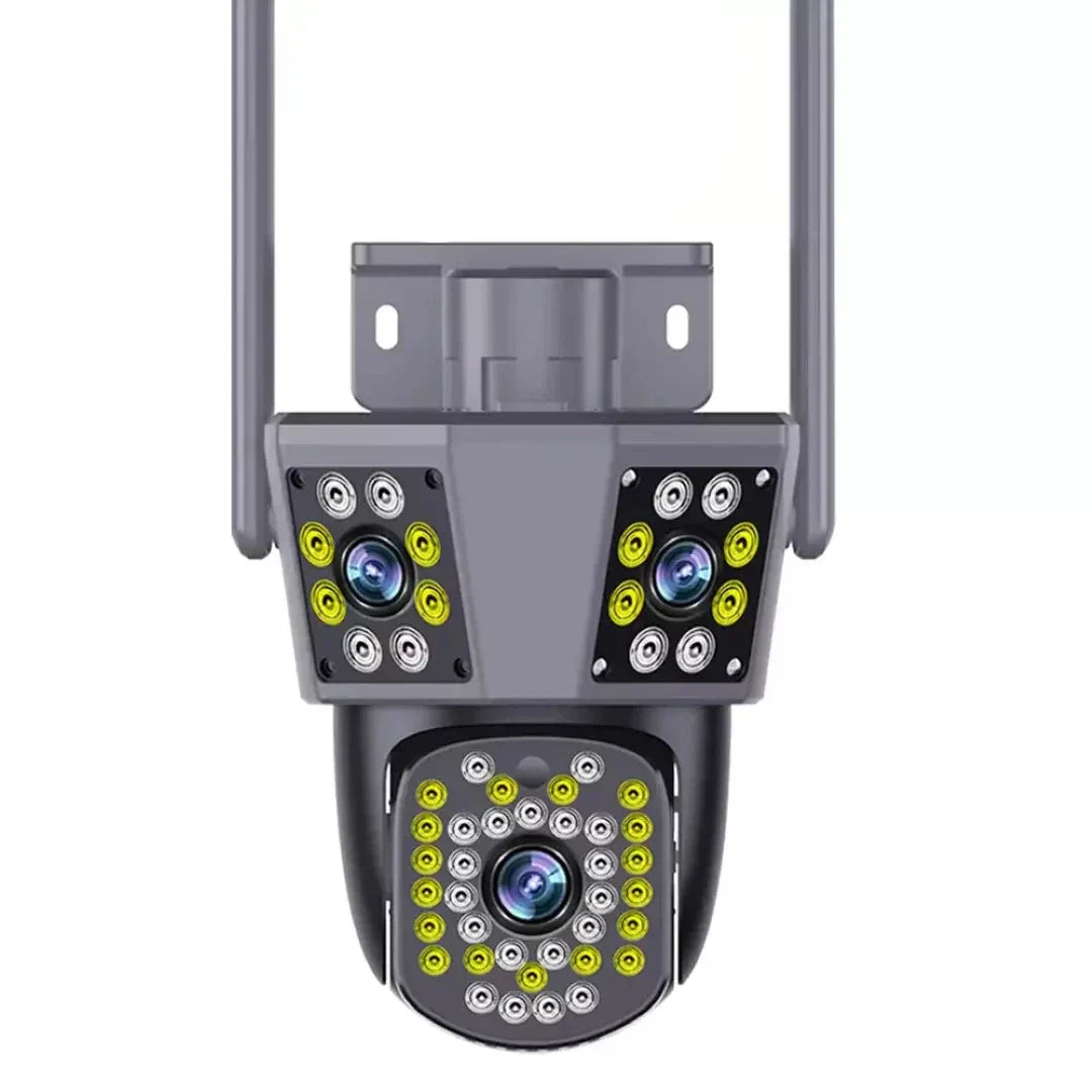 Cámara De Seguridad Para Exterior Wifi Con 3 Lentes PC226-B10Y15