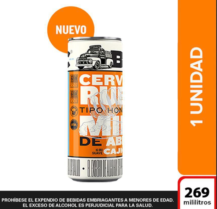 CERVEZA BBC 269ML CAJICA MIEL
