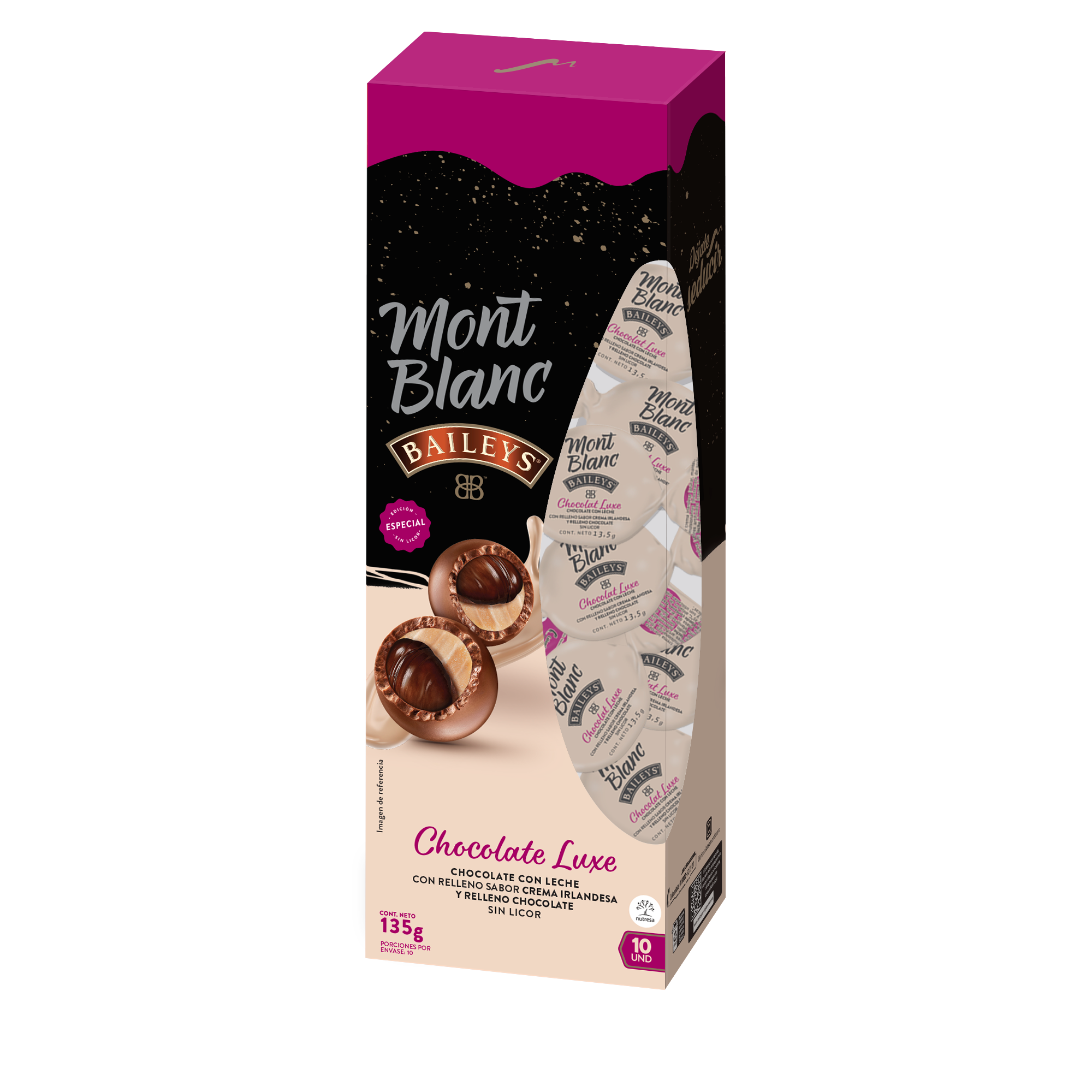 CHOCOLATINA MONTBLANC 10U 135G CHOCOLUXE