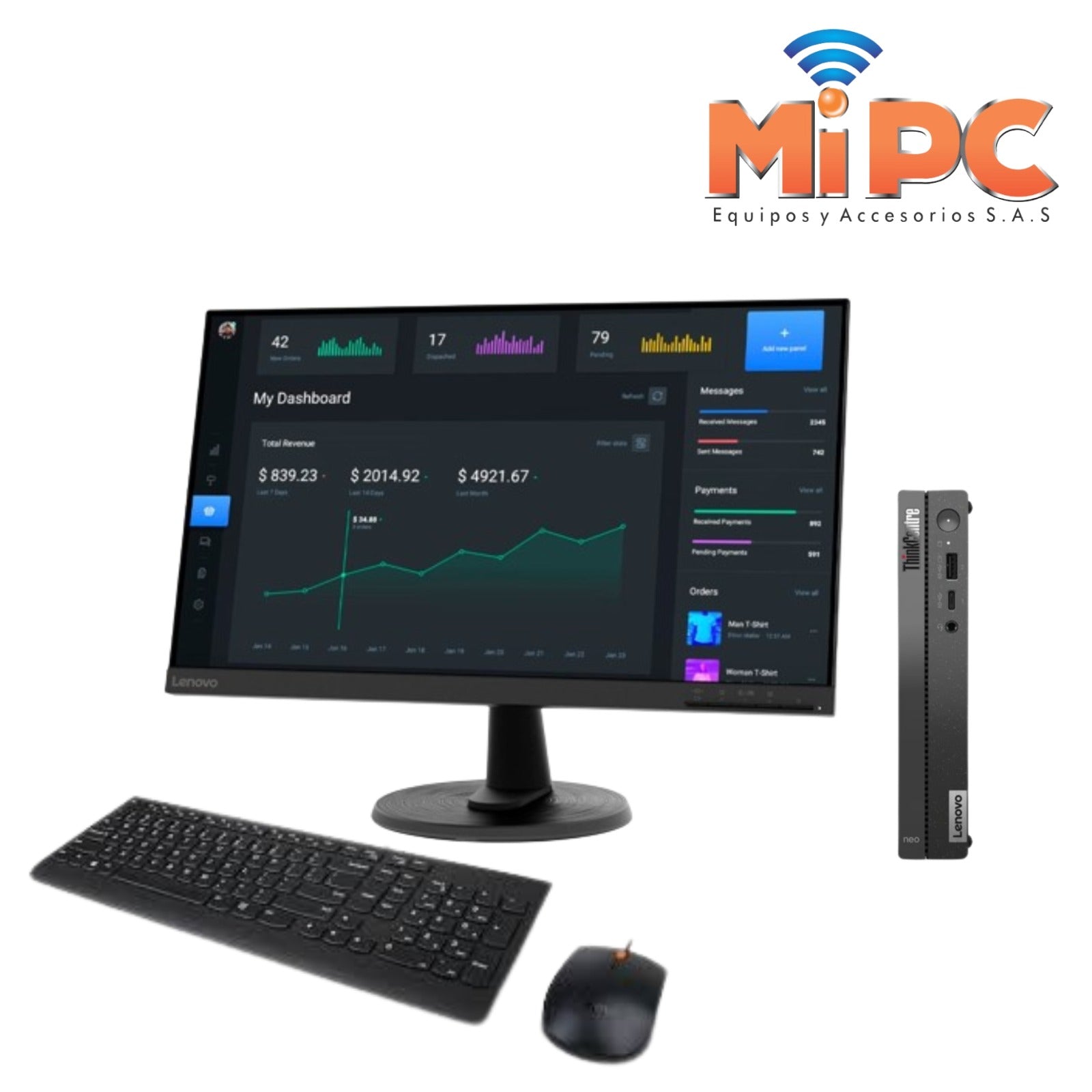 Computador Lenovo ThinkCentre Neo 50q Core i5 13420H