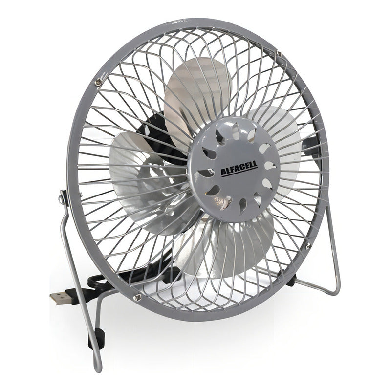 Ventilador De Mesa Alfacell Mini Ls-904 Con 4 Palas, 15cm De Diámetro 110v