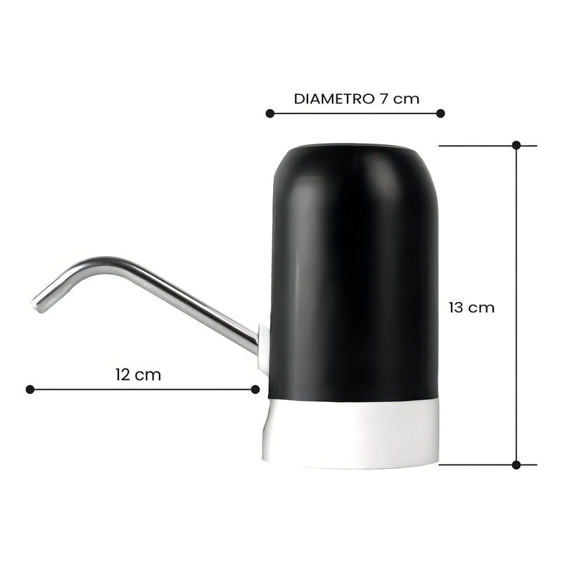 Bomba Electrica Dispensadora De Agua Botellón Chef Master 803200 Color Negro