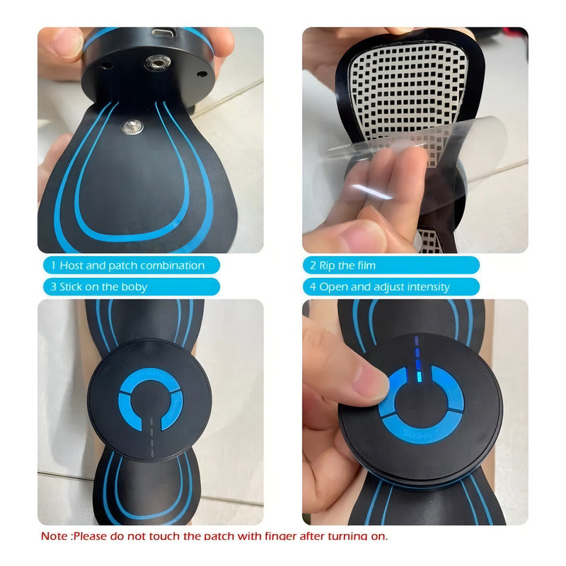 Mini Masajeador De Piernas Lumbares Con Electroterapia Cervical Abdomem