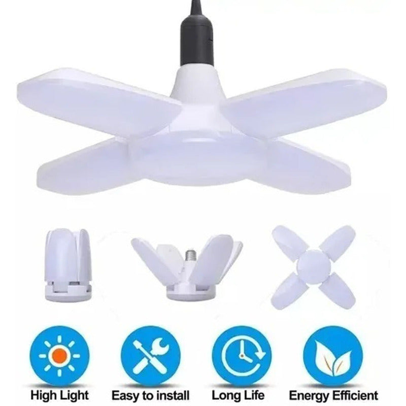 Lámparas Led Bombillos Lamparas De Techo Decorativos 4 Aspas