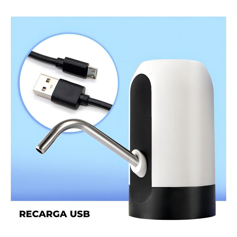 Bomba Electrica Dispensadora De Agua Botellón Chef Master 803200 Color Negro