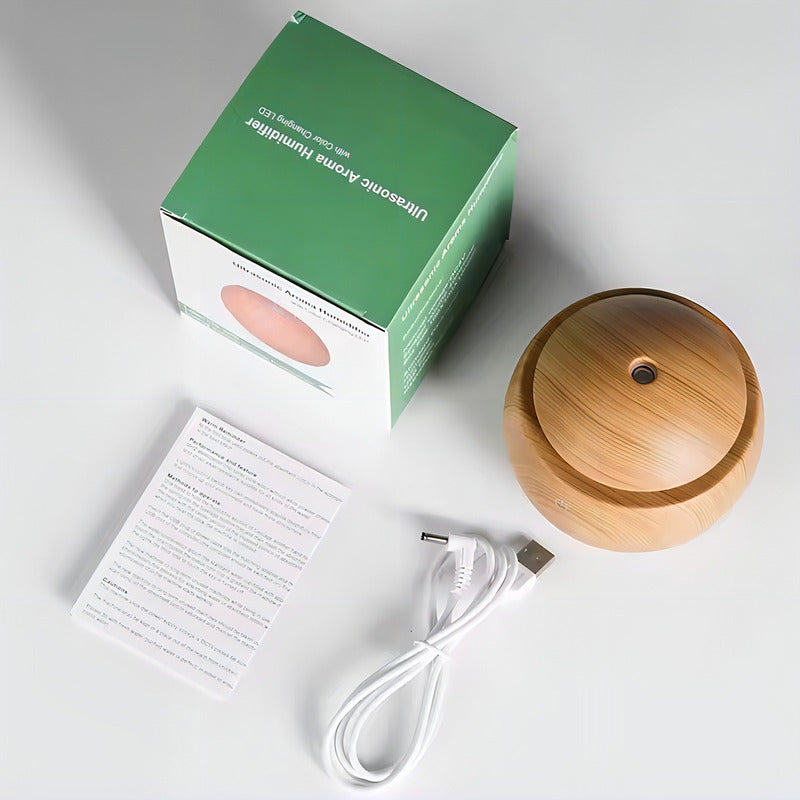 Humidificador Difusor Aromaterapia Luces Led - Esfera Color Caqui 1v