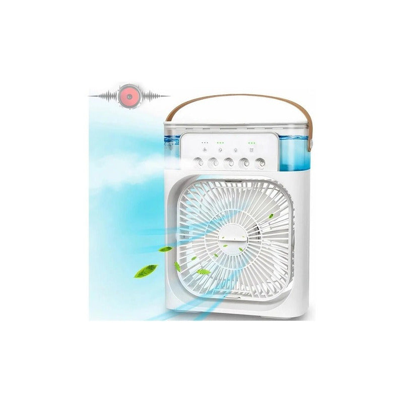 Ventilador De Mesa Genérica Mini Ventilador Portátil Climatizador Umidificador Com Luz Led Usb Estructura Color Colores Surtidos, 25cm De Diámetro 10 110v/220v