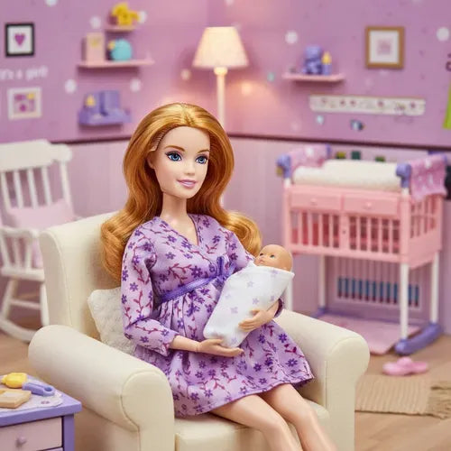 Lucy Barbi Muñeca Embarazada Con Accesorios Para Niñas