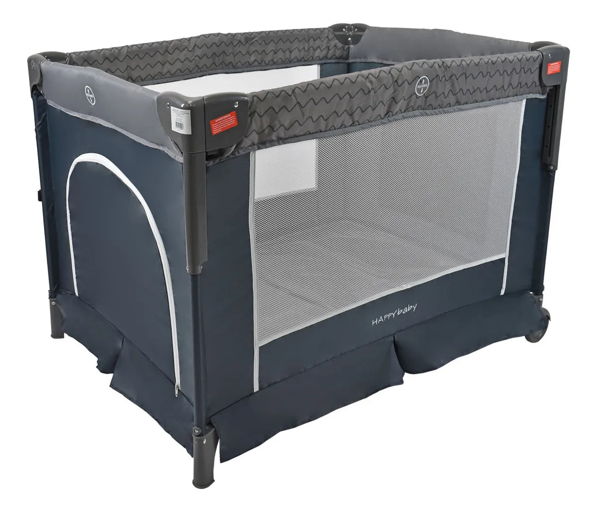 Corral Cuna Colecho Bebé Happy Baby Silver Color Gris oscuro