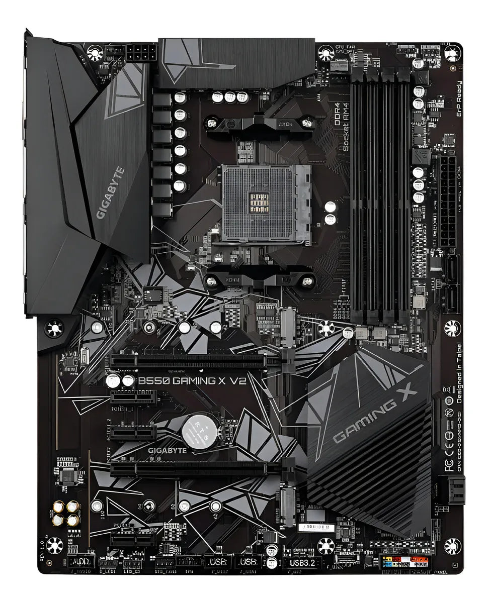 Motherboard Gigabyte B550 Gaming X V2 Ddr4 Am4 Color Negro