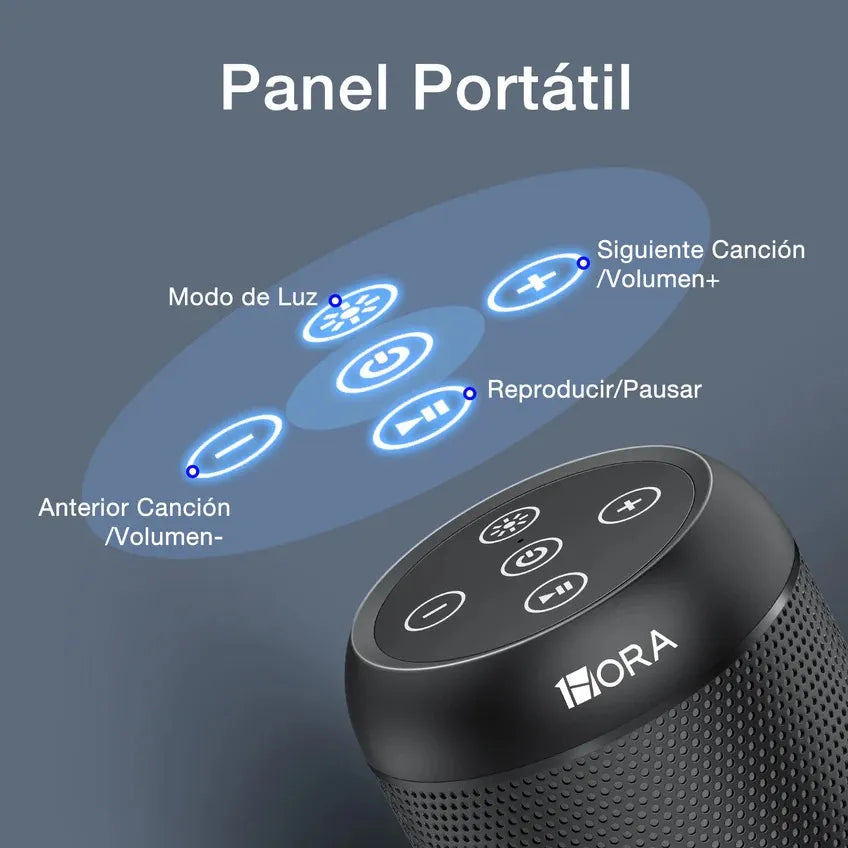 Parlante 1hora Boc242r - Sonido Potente Y Compacto Negro