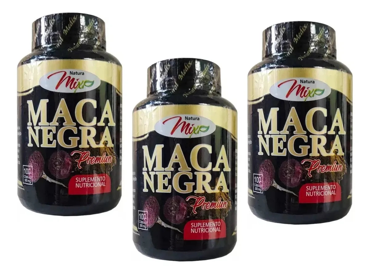 Maca Negra Premium X3 + Regalo Sin Sabor