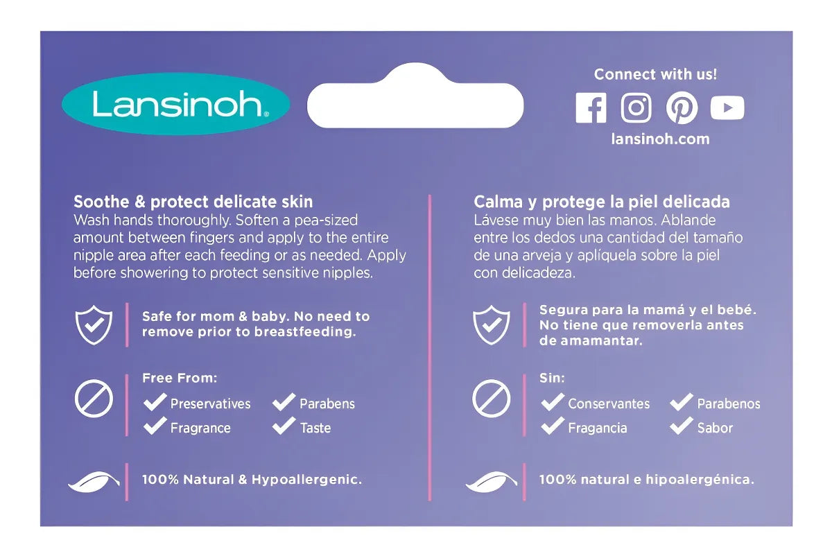 Crema Lanolina Lansinoh Hpa | Tubo 40 Gr