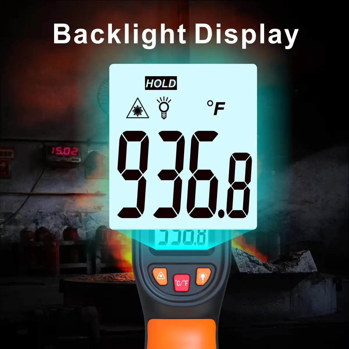 Termometro Digital Infrarrojo Industrial Laser -50° | 600°c