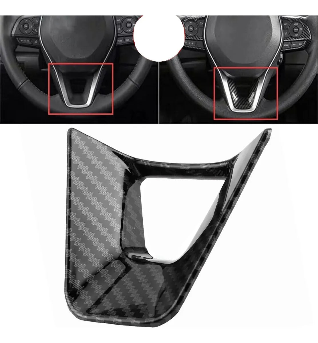 Accesorios Toyota Corolla Cross Rav4 Cubierta Timon Inferior - Fibra Carbon