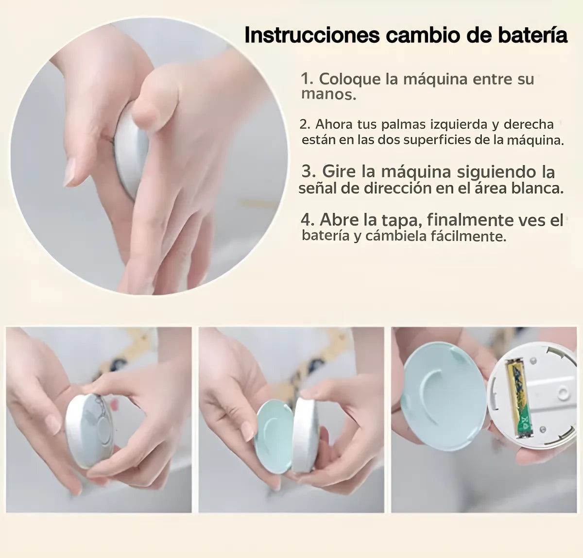 Lima Electrica Bebe Cortauñas Suave Y Segura Cuidado Infanti Agua