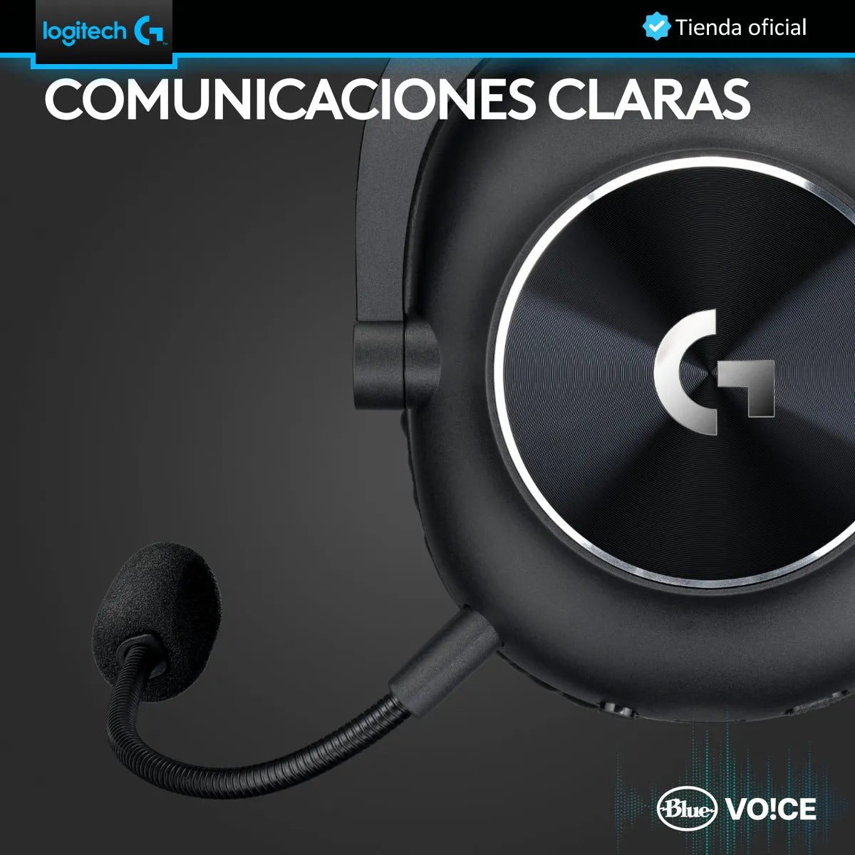 Logitech G Pro X 2, Diadema Gamer 7.1 Lightspeed / Bluetooth Negro