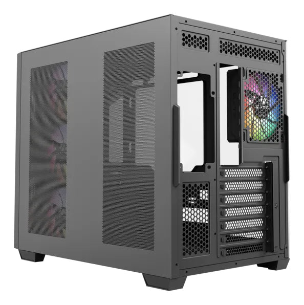 Chasis Gamer Xyz Qubex Black | Argb | Atx | 4 Fans | Type C Negro