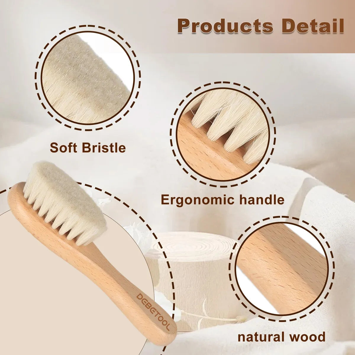 Debetool Cepillo Para El Cabello Para Bebes - Cepillo Para E