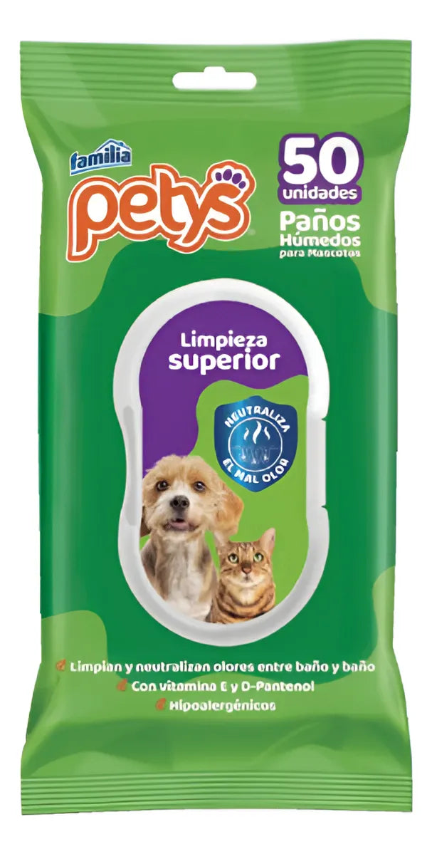 Pañitos Húmedos Petys X50 Unid