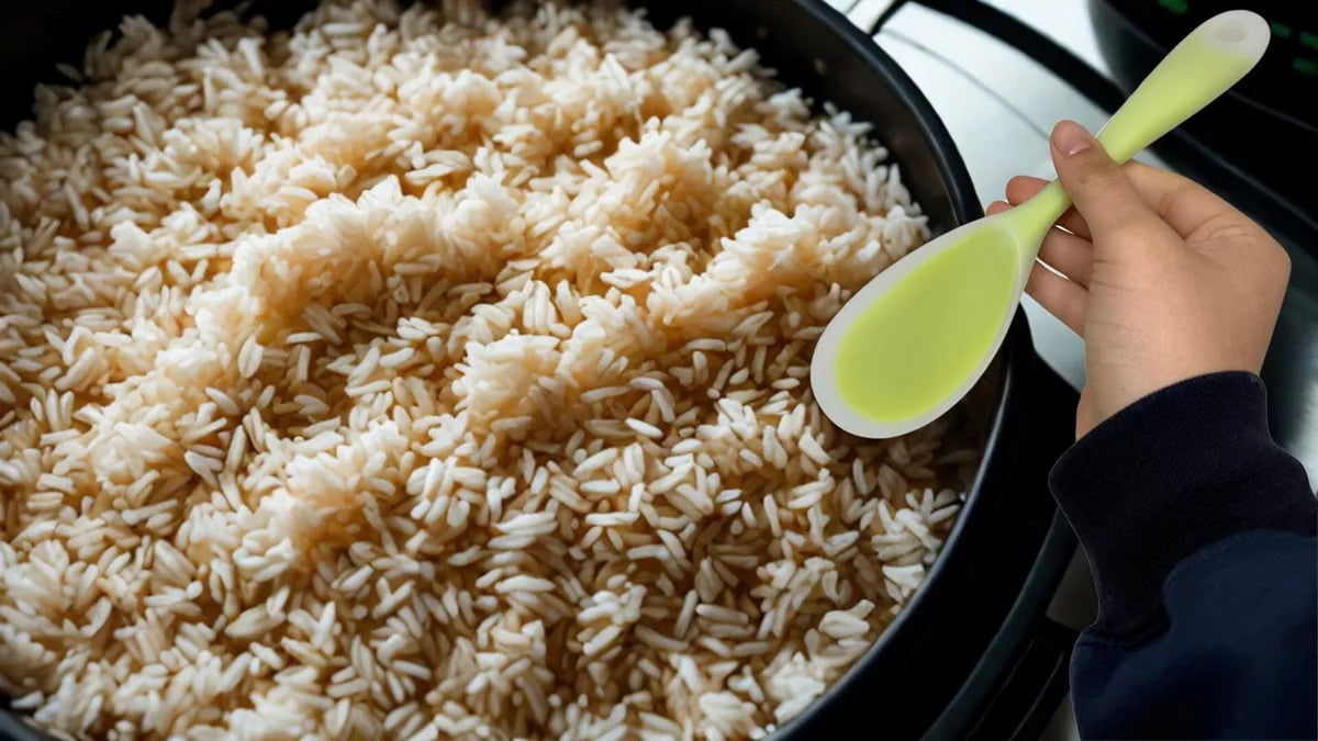 Cuchara De Silicona, Servidor Comida Mesa Y Cocina Arrocera Verde Claro