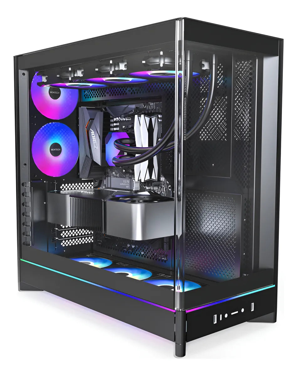 Montech Hs02 Pro Carcasa Atx De Media Torre Para Pc Pc Para