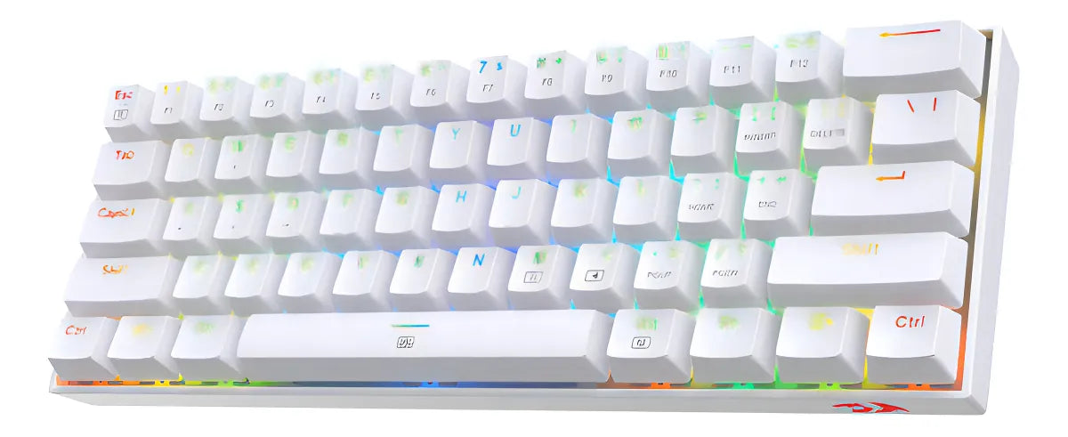 Teclado Redragon Gamer Mecanico Dragonborn K630rgb-sp Brown Swich Español Iluminación Rgb Blanco Usb