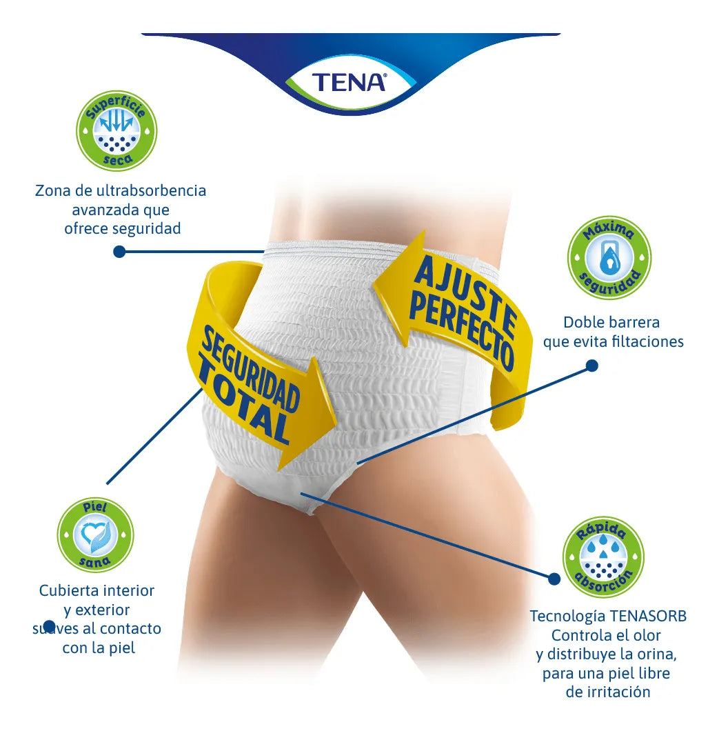 Tena Slip Clásico Talla M X60 Mediano