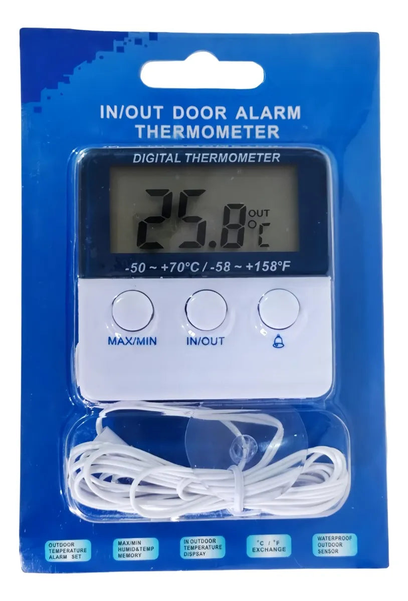Termometro Digital Indicador Humedad Temperatura Nevera Lcd