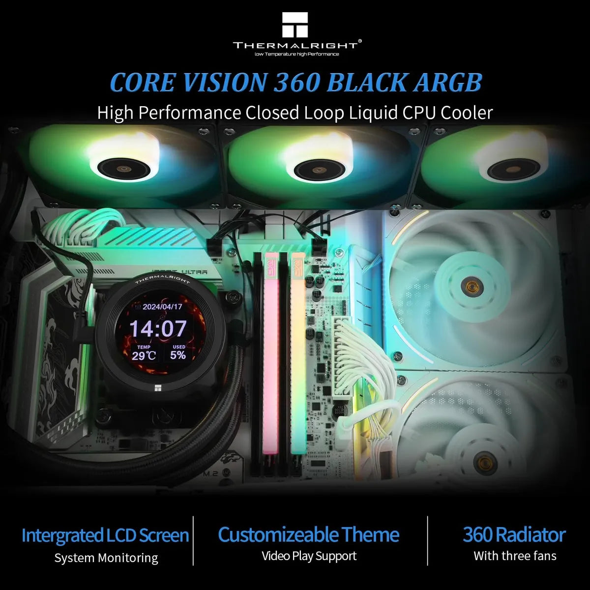 Refrigeración Líquida Thermalright Argb Core Visión 360