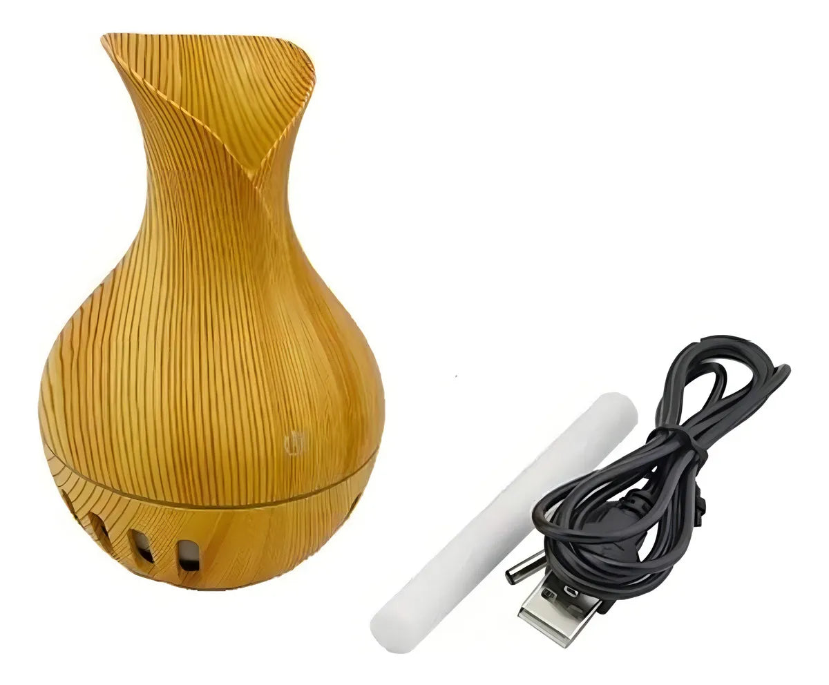 Humidificador ultrasónico, 7 LED, color, aroma, humidificador, jarrón