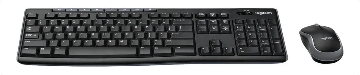 Kit Teclado Y Mouse Inalambrico Logitech MK270 Color Negro