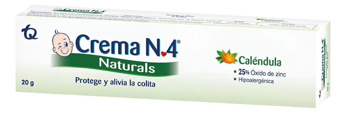 Crema N 4 Antipañalitis Natural Tubo X20 Gr