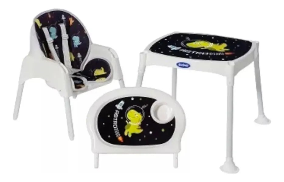 Silla Comedor 3 En 1 Bebé Multifuncional + Obsequio-azul Osc Azul Oscuro Azul Oscuro