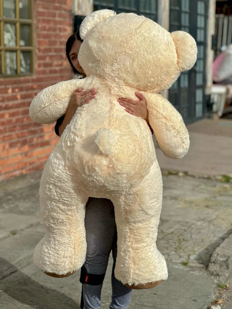 Oso de peluche gigante 1,60 Josefino Color Beige y Corbatín Café