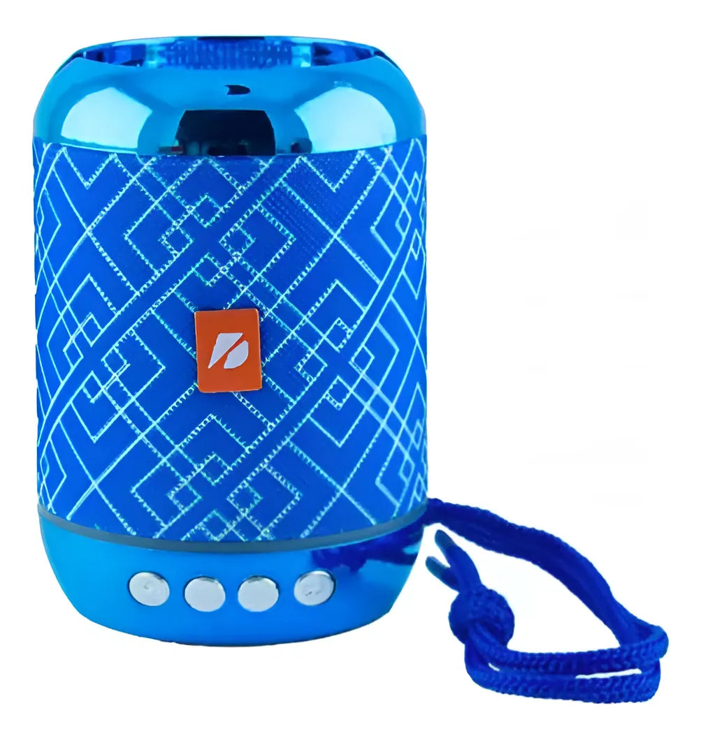 Mini Parlante Portátil Soporte Celular Bluetooth Fm Usb Tf Azul
