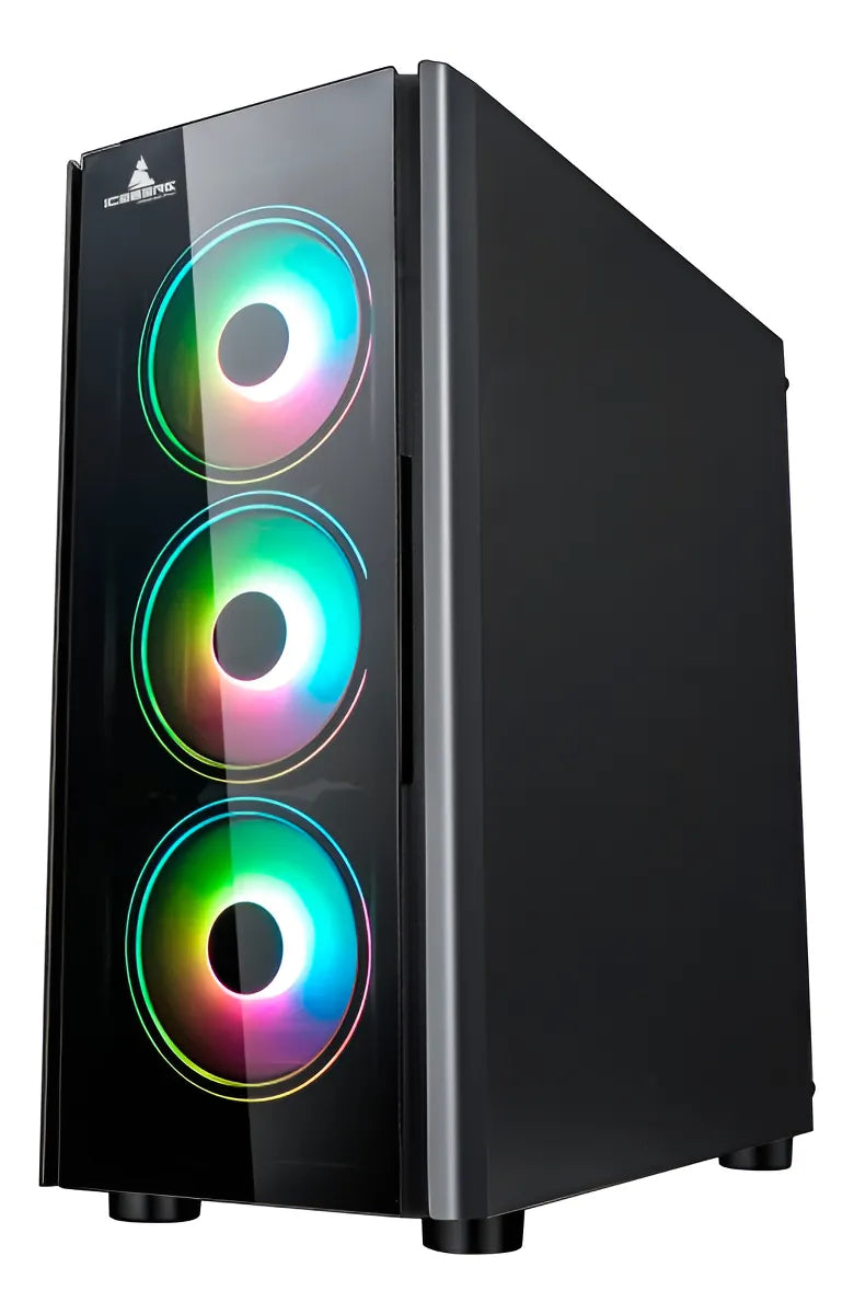 Caja Gabinete Chasis Atx Gamer Iceberg Crystal G9 V3 Negro