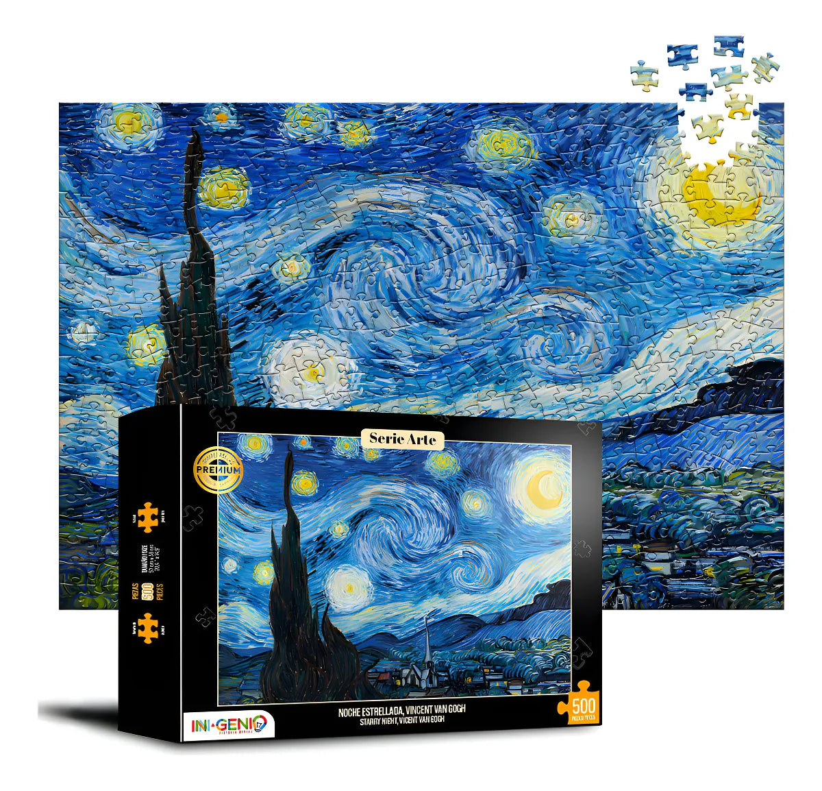 Rompecabezas 500 Piezas Noche Estrellada, Van Gogh 500-500