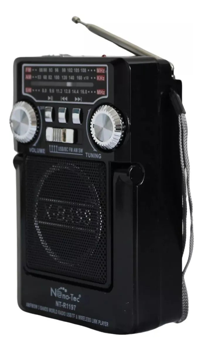 Radio Parlante Panel Solar Recargable Bocina Altavoz Fm Sd Diseño