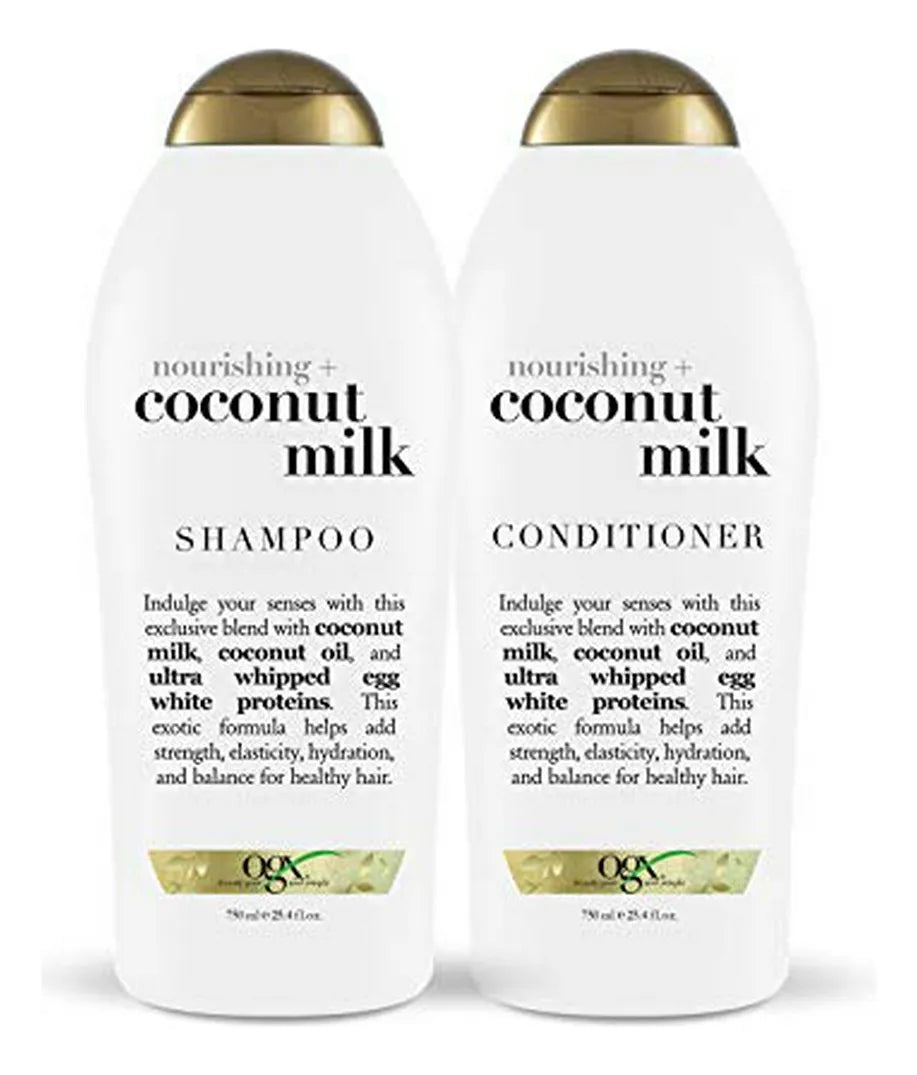 Set De Champú Y Acondicionador Ogx Nourishing + Coconut Milk