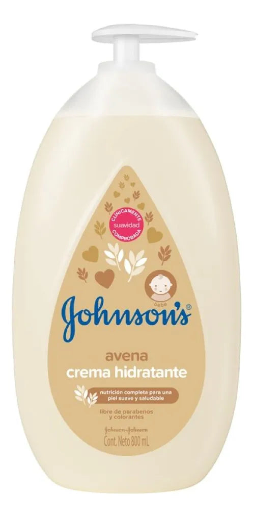 Crema Corporal Bebé Johnson's Avena 800 Ml