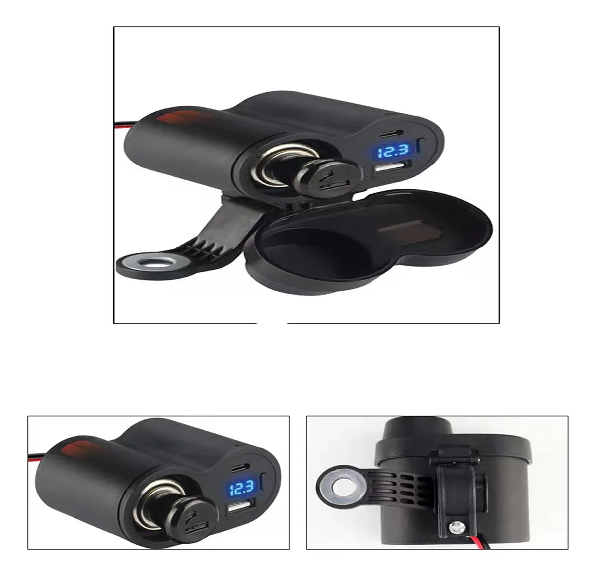 Cargador De Teléfono 12v Impermeable Para Motocicletas