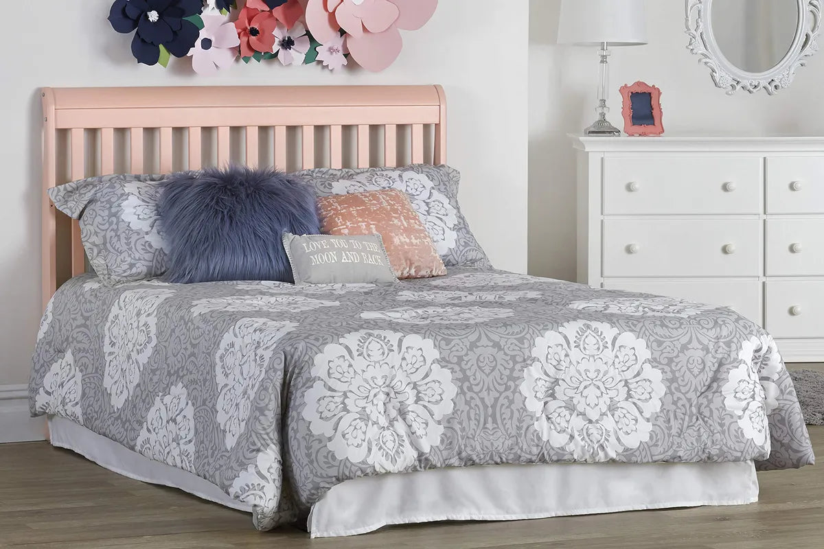 Cuna Convertible 4 En 1 Para Bebé Color Coral
