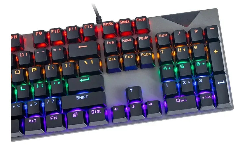 Teclado Mecánico Gamer Rgb Switch Azul K-79 Negro Inglés Internacional