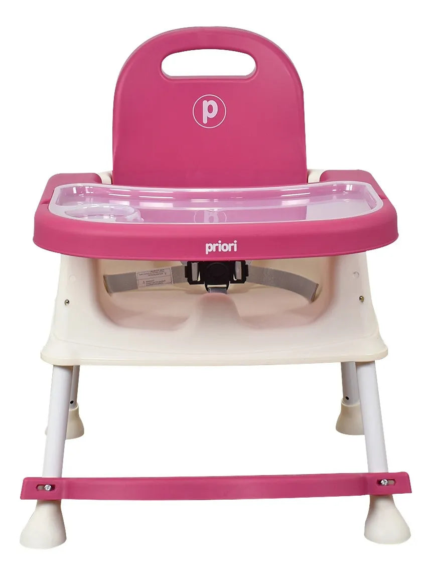 Silla Comedor Bebé 3 En1 Navy Priori Color Rosa Rosa