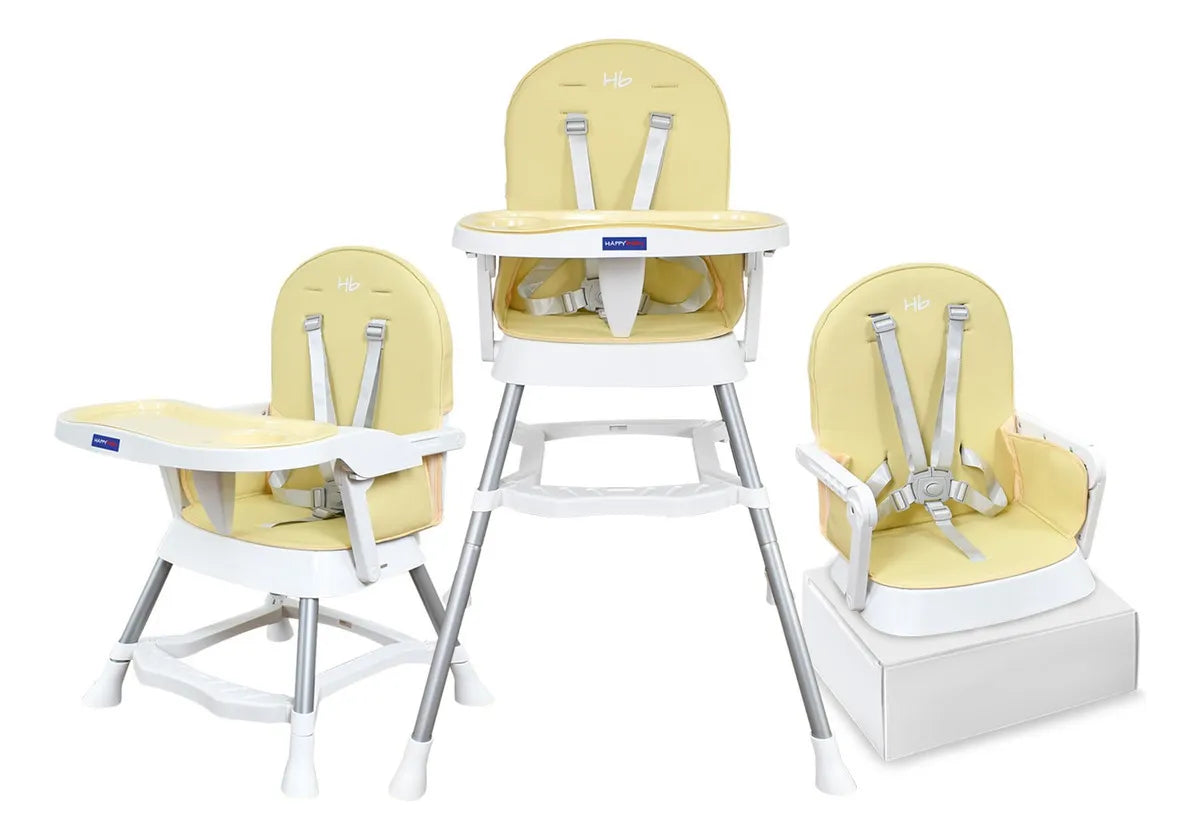 Silla Comedor Bebe 3 En 1 Lyra Happy Baby Color Beige Beige