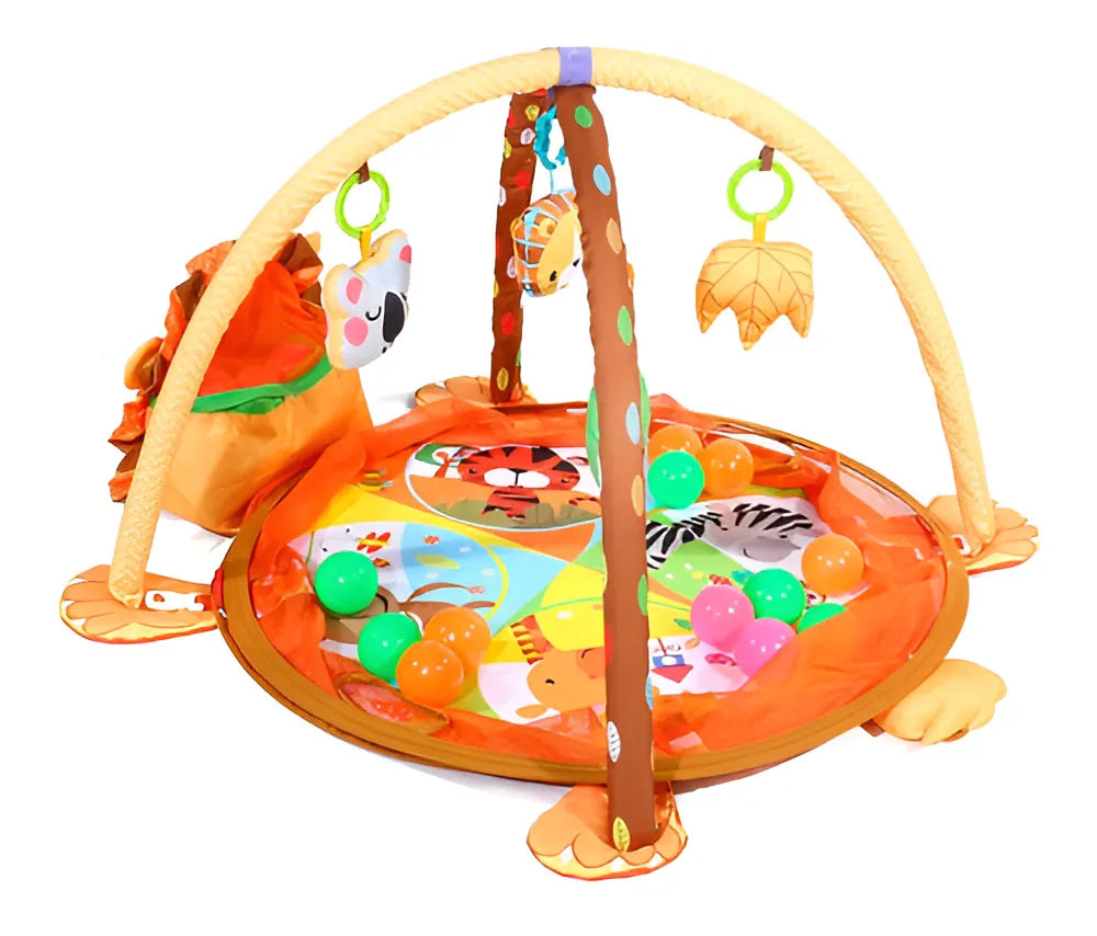 Gimnasio Y Corral Para Bebe Leon, ( Piscina De Pelotas ) Color Leon